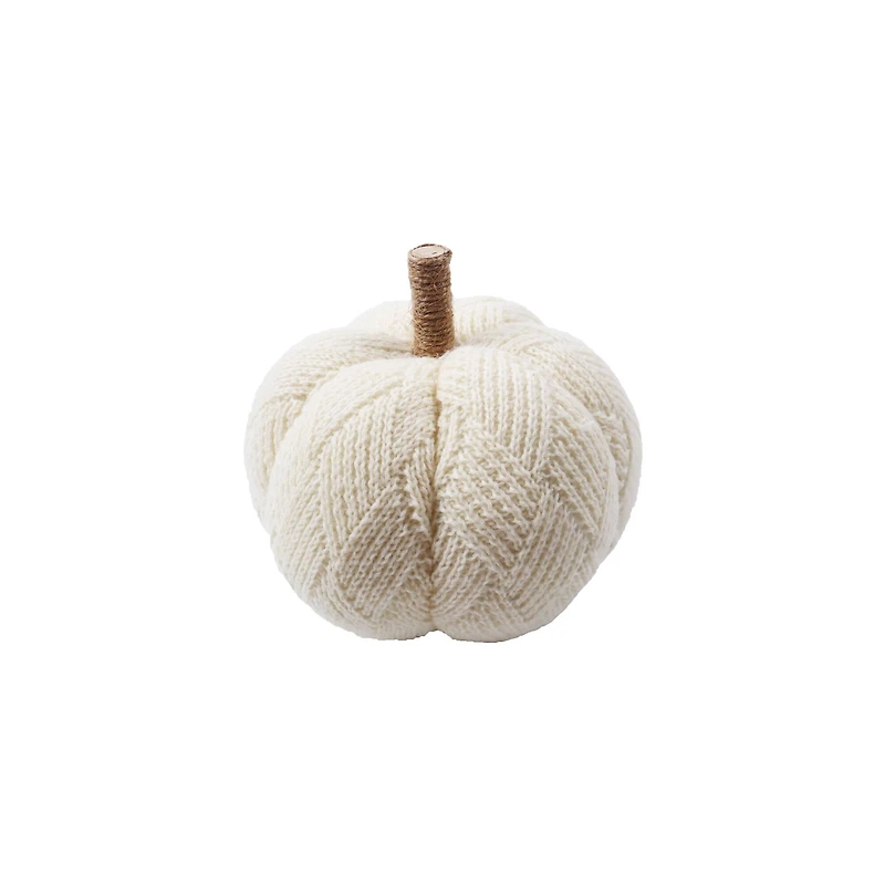 7.5" Soft Diamond Knit Pumpkin Tabletop Décor by Ashland