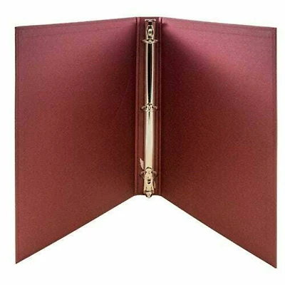 JAM Paper Designders® 1" Red Linen 3 Metal Rings Binder, 2ct.
