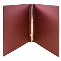 JAM Paper Designders® 1" Red Linen 3 Metal Rings Binder, 2ct.