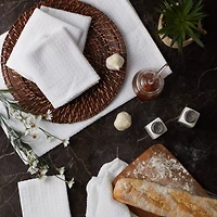 DII® White Recycled Cotton Waffle Dish Towels, 6ct.