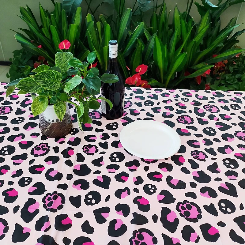 54" x 108" Pink Ghoul Table Cover by Celebrate It™