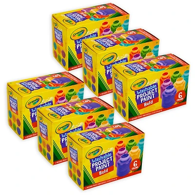Crayola® Bold Colors Washable Project Paint, 6ct.