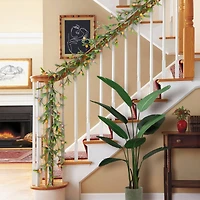 5ft. Green and Yellow Mistletoe with Berries Spring Garland