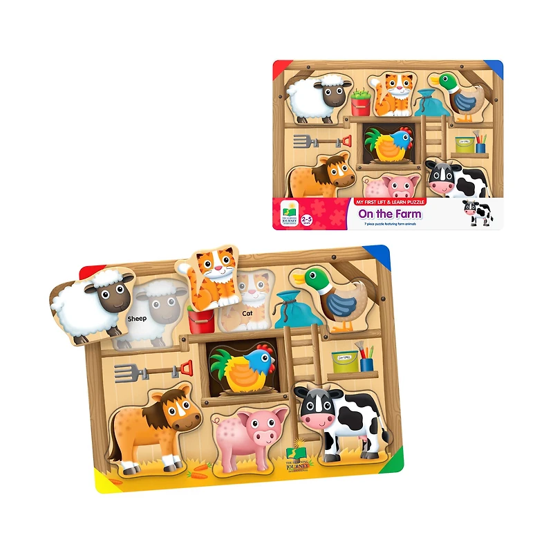 My First Lift & Learn Puzzle - On the Farm: 7 Pcs