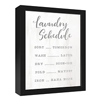 Laundry Days 11" x 14" Black Framed Canvas