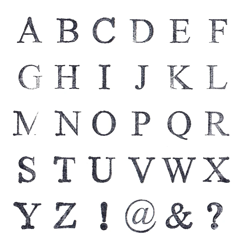 6 Pack: Medium Uppercase Alphabet Wood Stamps by Recollections™