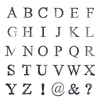 6 Pack: Medium Uppercase Alphabet Wood Stamps by Recollections™