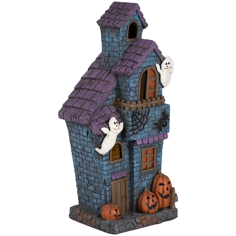 23" LED Haunted House with Ghosts Halloween Decoration