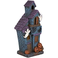23" LED Haunted House with Ghosts Halloween Decoration