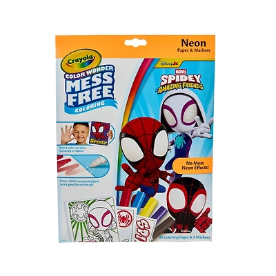 Crayola® Spidey & His Amazing Friends Color Wonder Mess Free Neon Coloring Kit