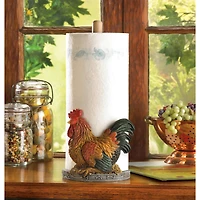 12" Country Rooster Paper Towel Holder