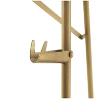 55.25" Gold Metal Large Foldable 2-Tier Display Easel with Scroll Finial