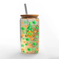 16oz. Irish Gnome Glass Can Cup
