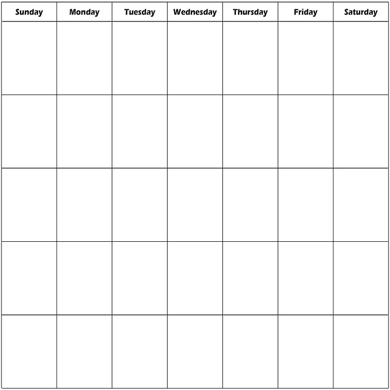 PA Paper™ Accents 12" x 12" Blank White 14 Month DIY Calendar