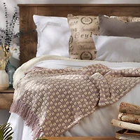 DII® Dusty Lilac Urban Check Throw