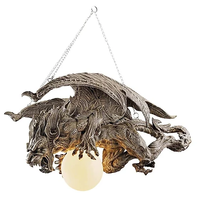 Design Toscano 2.2ft. Nightfall Sculptural Gargoyle Chandelier