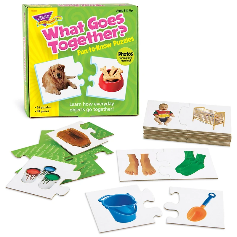 Trend Enterprises® What Goes Together? Fun-to-Know Puzzles