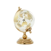 13" Gold Glass Traditional Globe