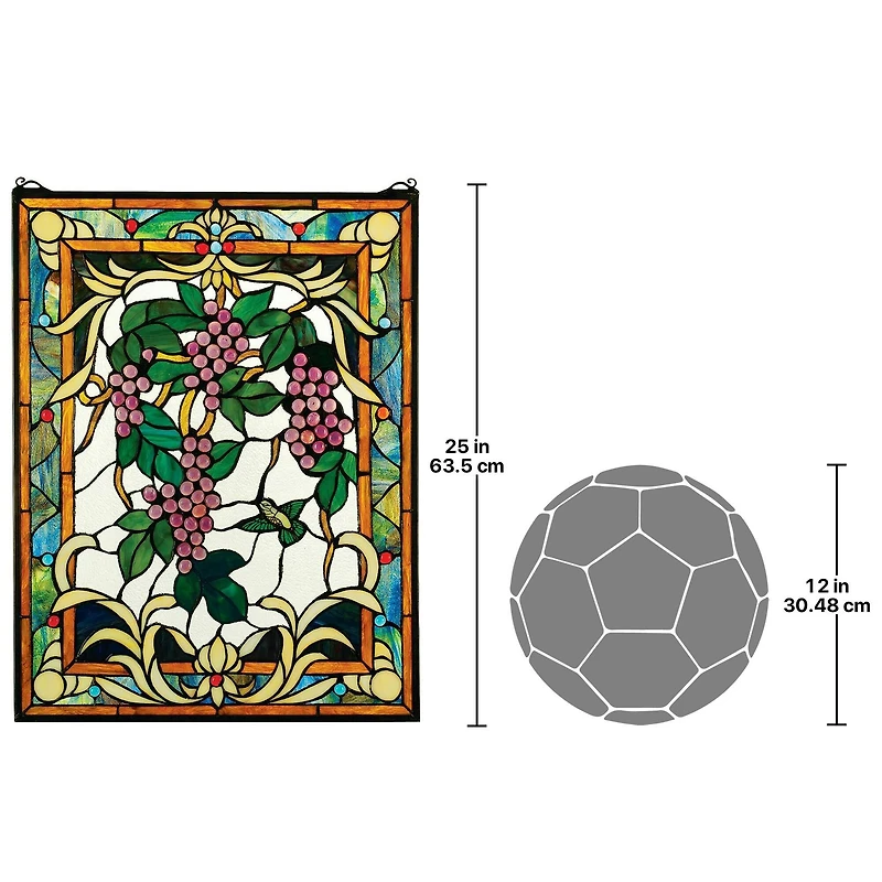 Design Toscano The Grape Vineyard Stained Glass Window