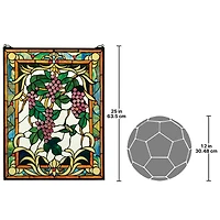 Design Toscano The Grape Vineyard Stained Glass Window