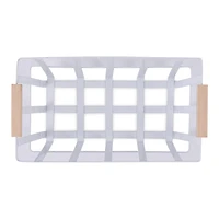 DII® White Metal Urban Modern Basket Set
