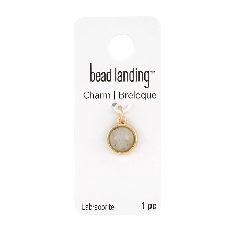 Round Labradorite Charm by Bead Landing™