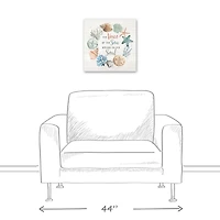 Voice Of The Sea Wreath Canvas Wall Art
