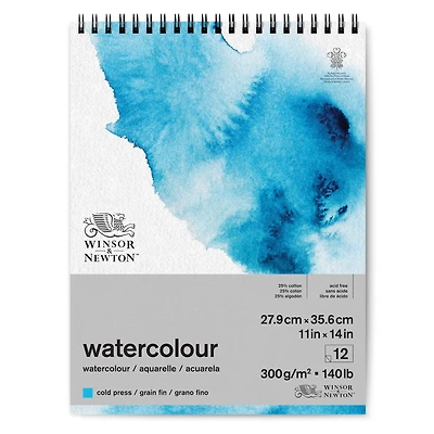 Winsor & Newton™ White Watercolour 140lb. Wire-Bound Paper Pad