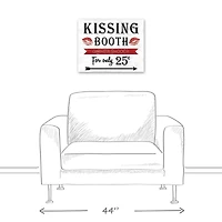 Kissing Booth Sign Canvas Wall Art