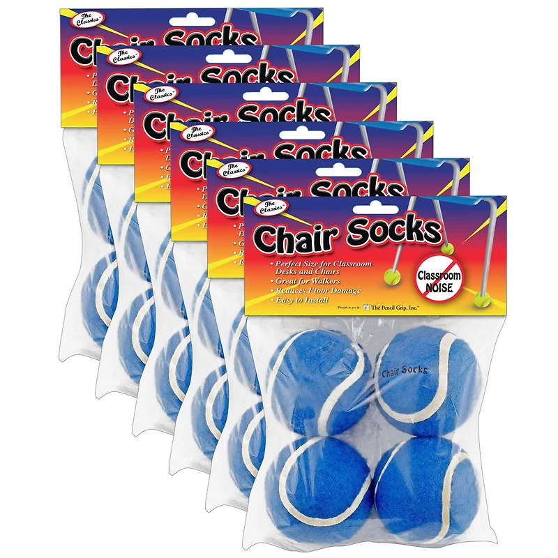 The Classics™ Blue Chair Socks, 6 Pack