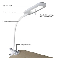 OttLite Flexible Soft Touch LED Clip