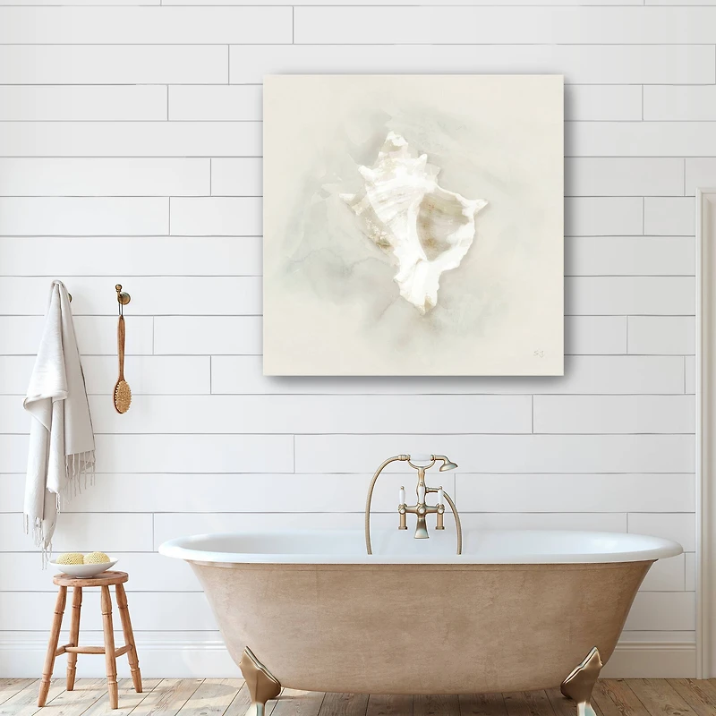 Soft Sand and Shell I Canvas Giclee