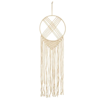 30" Boho Chic Woven Dreamcatcher Macrame Wall Art Décor