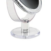 Home Details 7" Black Dual Sided 10X Magnification Rubberized Vanity Mirror