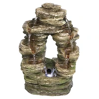 Design Toscano Horseshoe Bend Illuminated Garden Fountain