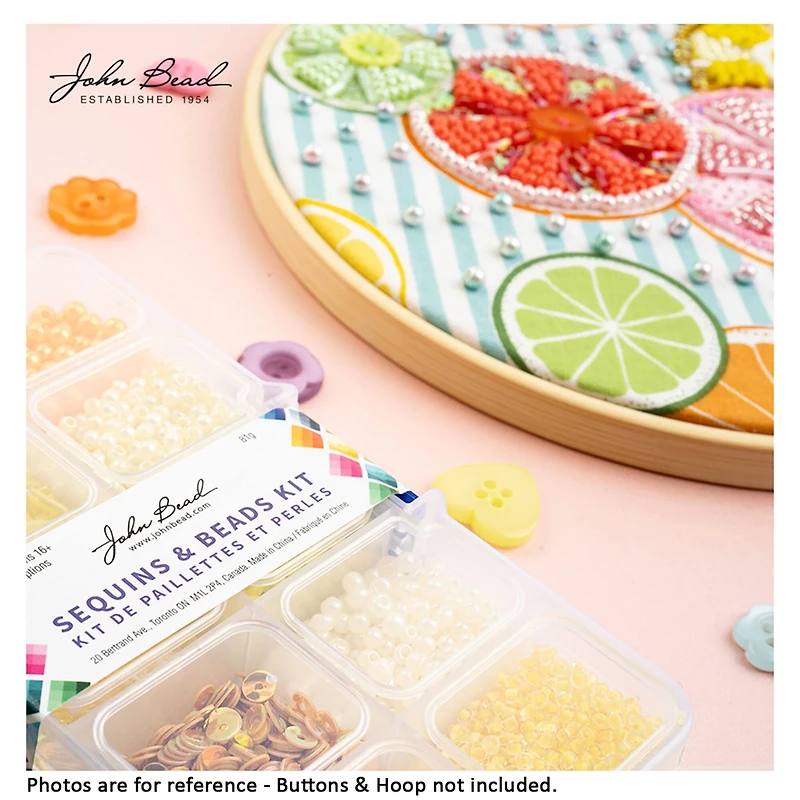 John Bead Mixed Sequins & Beads Kit