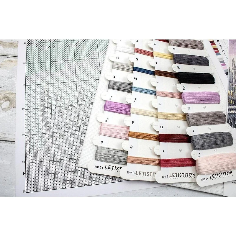 LetiStitch Westminster Bridge Counted Cross Stitch Kit