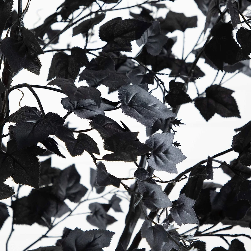 7ft. Artificial Halloween Black Maple Tree