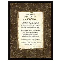 Prayer For My Friend Wood Framed Art