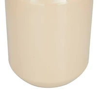 The Novogratz Set of 2" Cream Metal Modern Vase, 10" x 5" x 5"