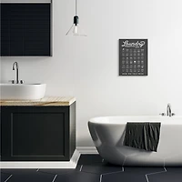 Stupell Industries Laundry Business Symbols Chart Simple Shapes Canvas Wall Art