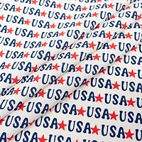 SINGER Starred USA Print Ringspun Cotton Fabric