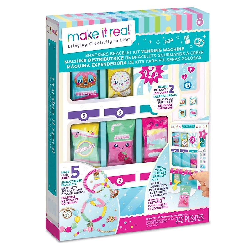 Make It Real™ Snackers Bracelet Kit Vending Machine