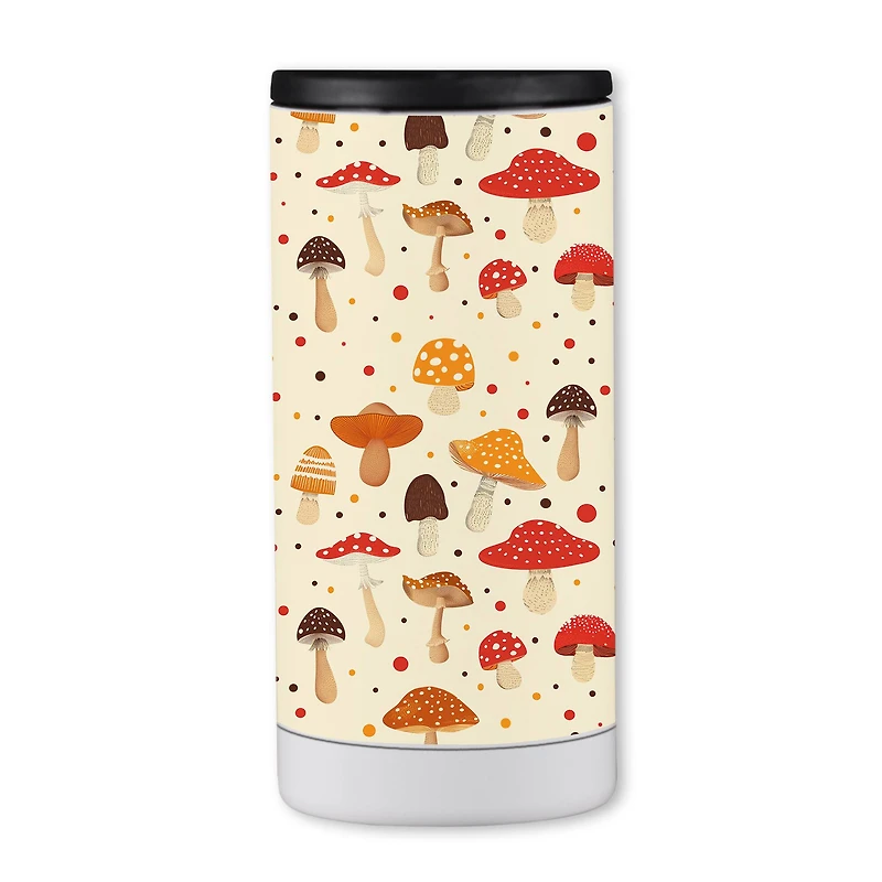 Cutie Mushroom Pattern 12oz. Koozie