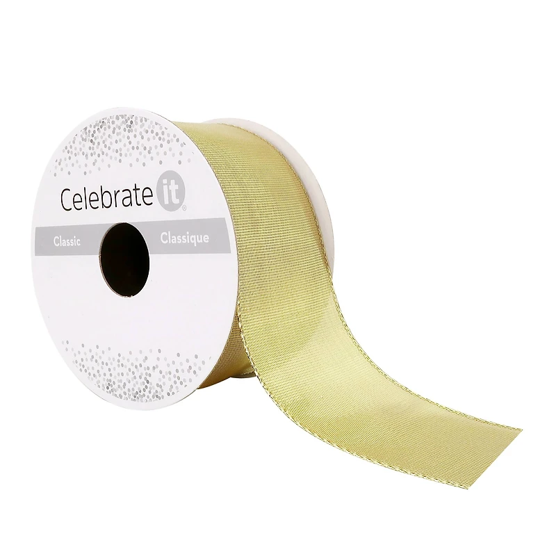 12 Pack: 1.5" x 3yd. Metallic Wired Ribbon by Celebrate It®