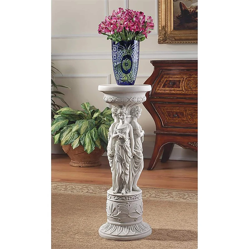 Design Toscano 28" Chatsworth Manor Neoclassical Sculptural Pedestal