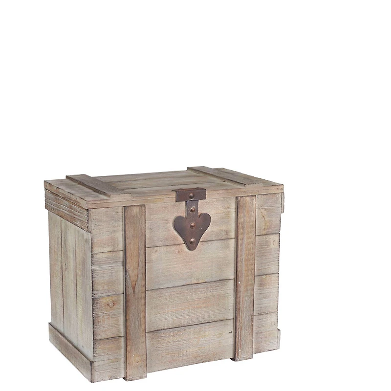 Household Essentials Antiqued Decorative Trunk