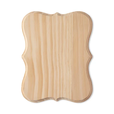 12" x 9" Beveled Wood Parenthesis Plaque by Make Market®