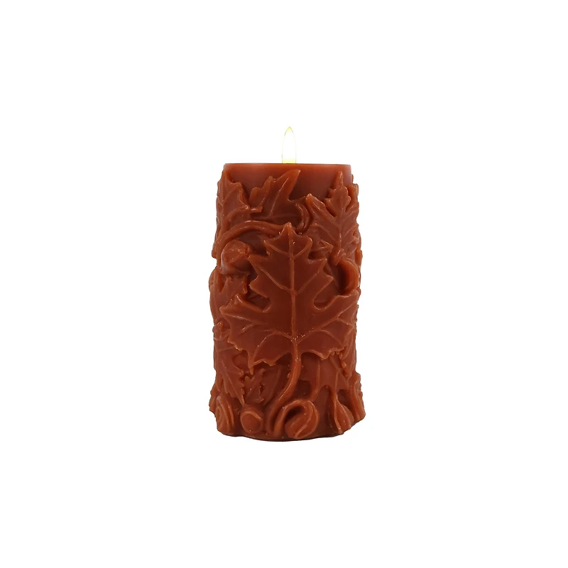 6" Fall Leaf LED Pillar Candle by Ashland