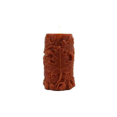 6" Fall Leaf LED Pillar Candle by Ashland